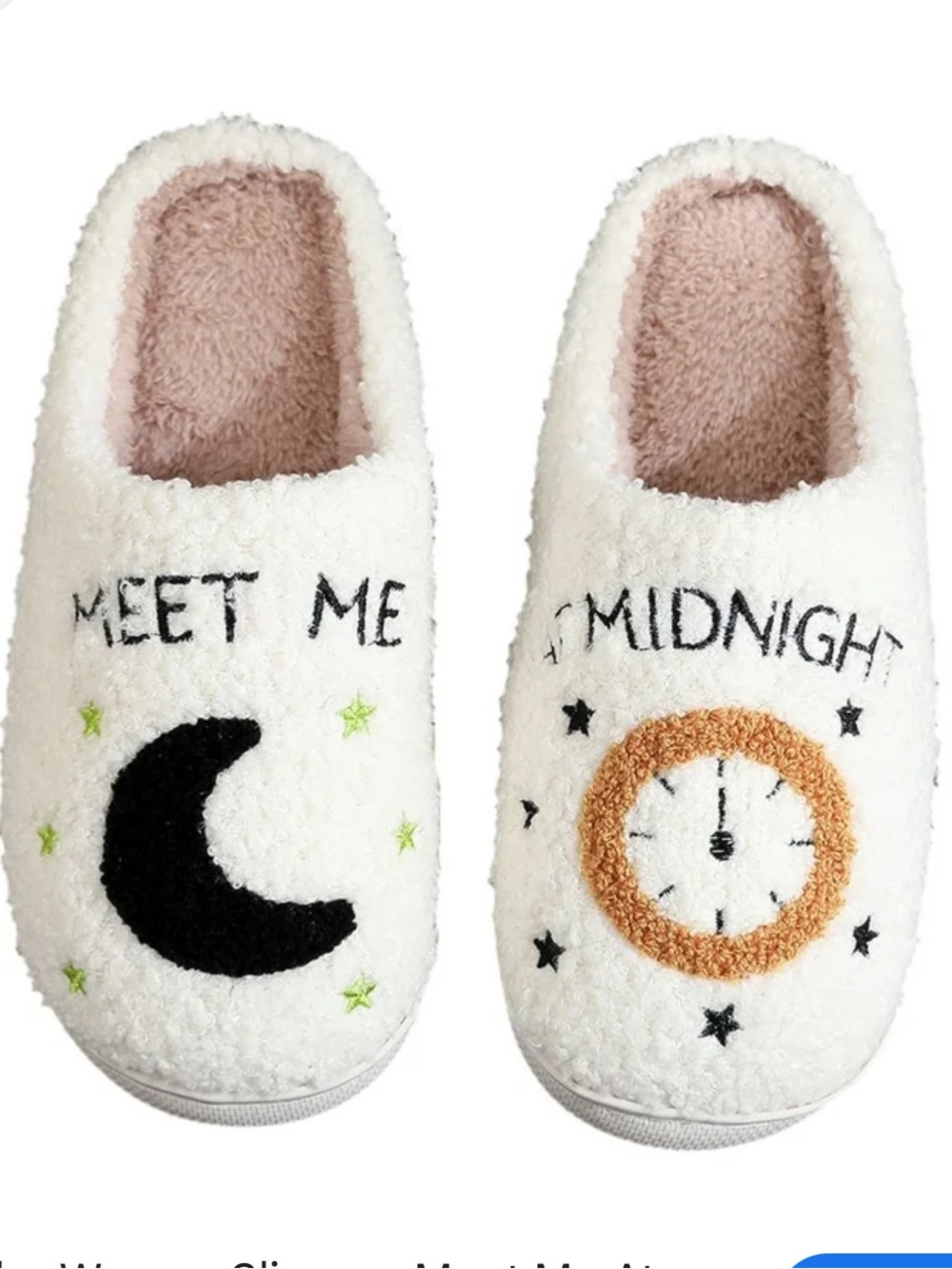 Taylor swift 💜🤍 Lavender Haze Meet me at midnight plush slippers NWT